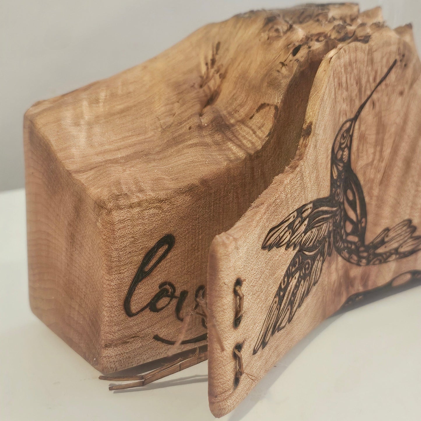 Steam Bent Cedar Stitch - Single HummingBud Vase