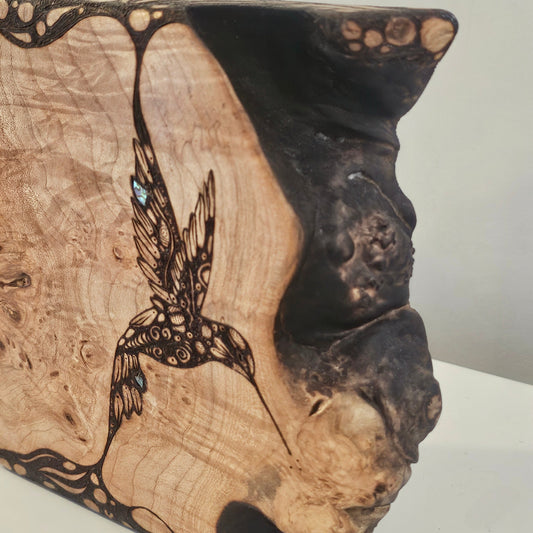 Charred Maple - Single HummingBud Vase