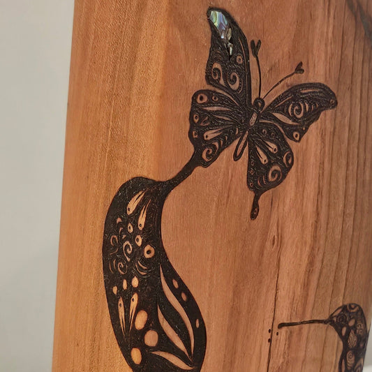 Arbutus Butterfly - Single HummingBud Vase
