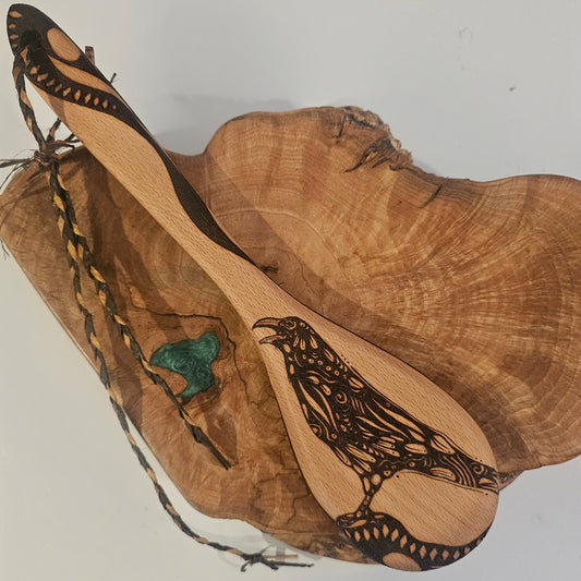 Hummingbird & Raven BIG Spoon