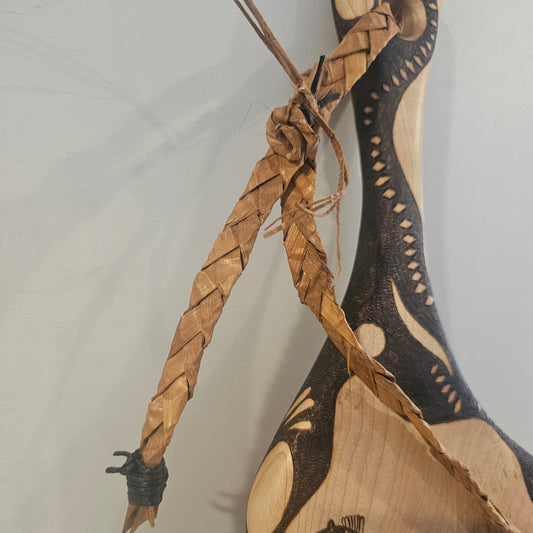 Bison & Owl with Mother of Pearl