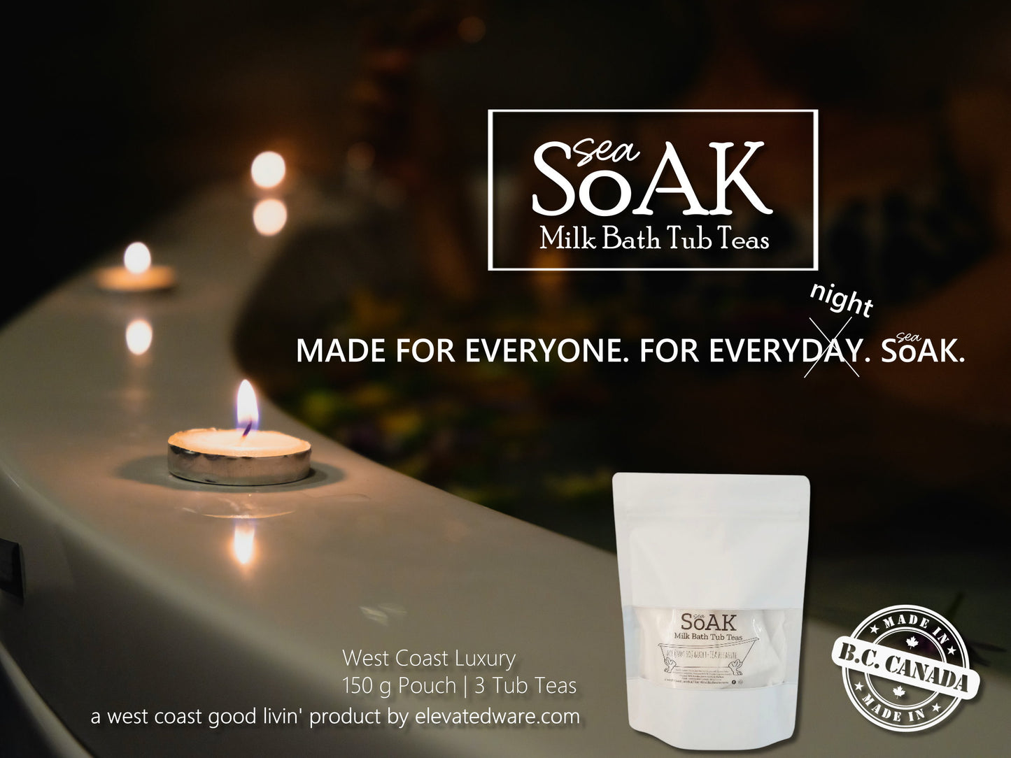 Sea SoAK Milk Bath Tub Teas