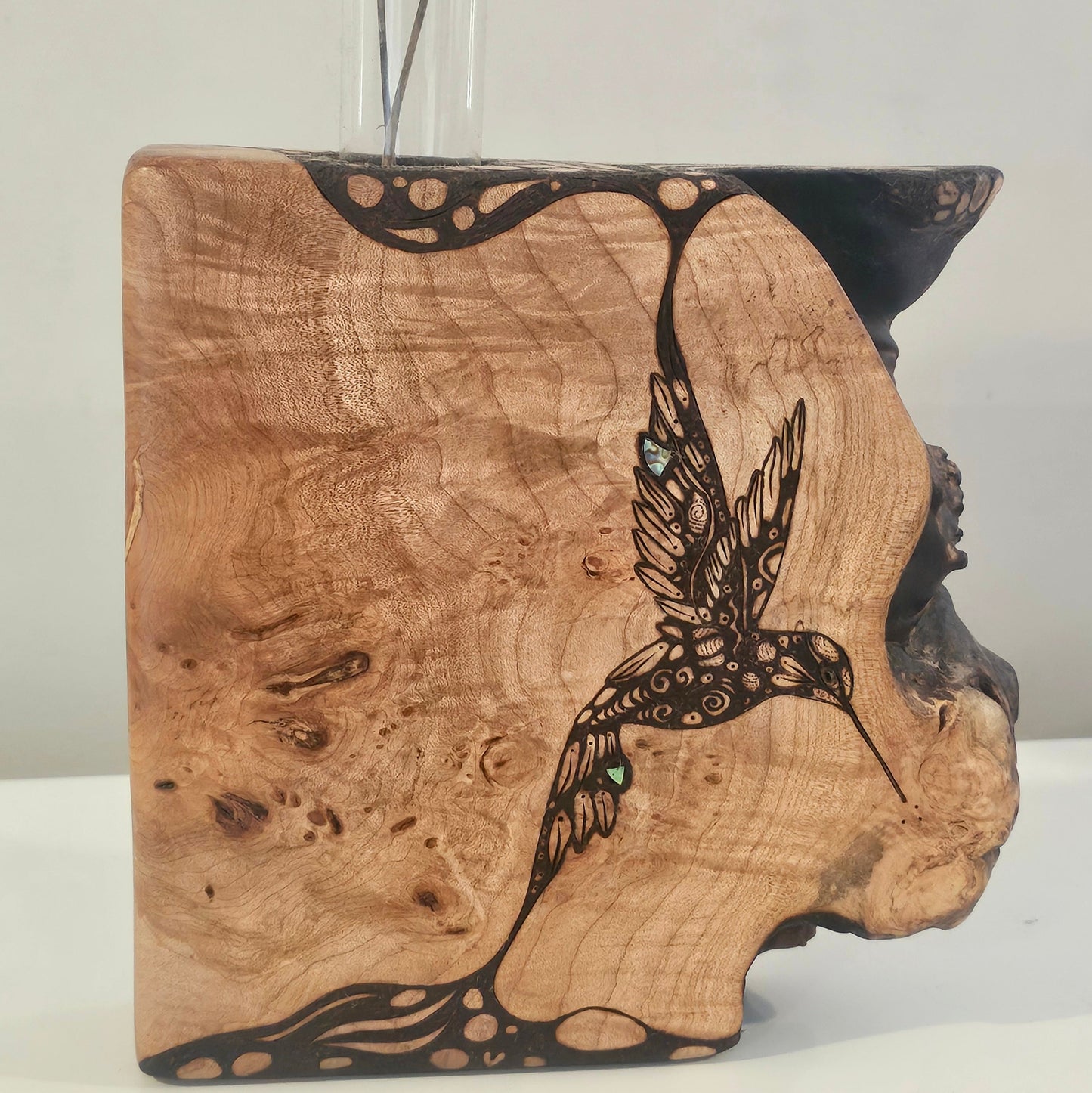 Charred Maple - Single HummingBud Vase