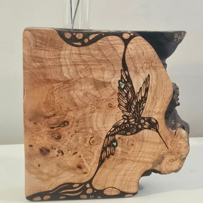 Charred Maple - Single HummingBud Vase