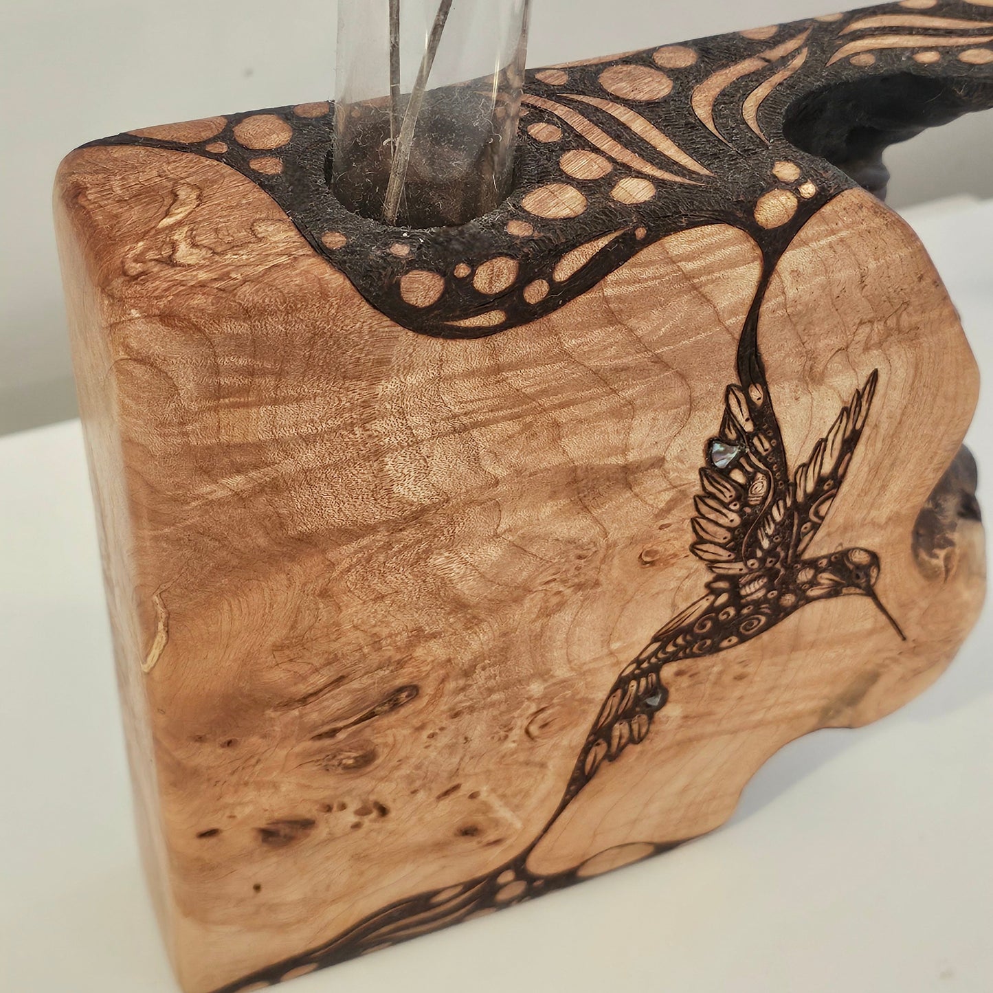 Charred Maple - Single HummingBud Vase