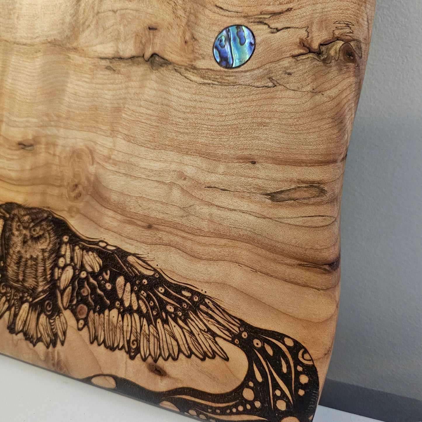 Owl with Abalone