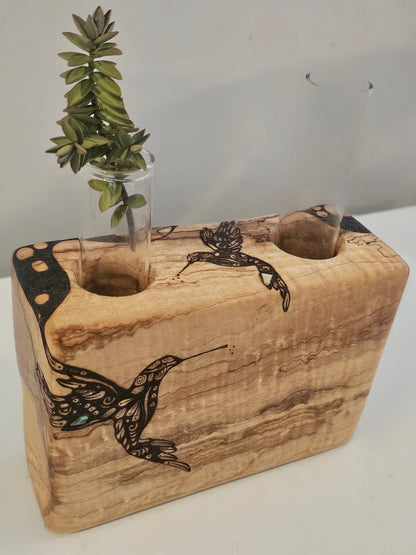 Maple - Double HummingBud Vase