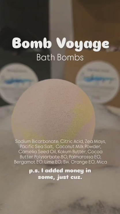 "Bomb Voyage" Bath Bombs